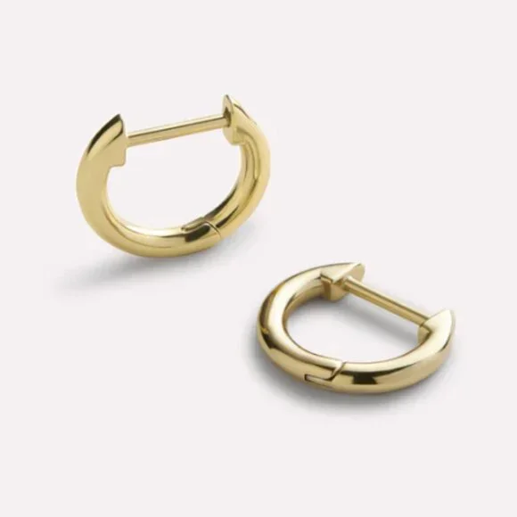 Ana Luisa Gold Mini Huggie Hoops - Picture 2 of 3